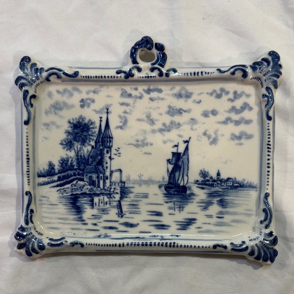 Other - Delftware Blue and White Decorative Ceramic Plaque